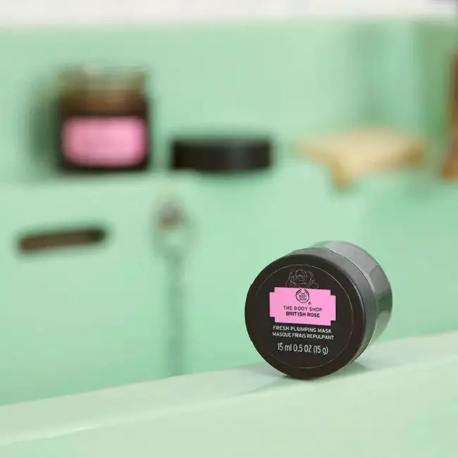 The Body Shop British Rose Fresh Plumping Mask 15Ml