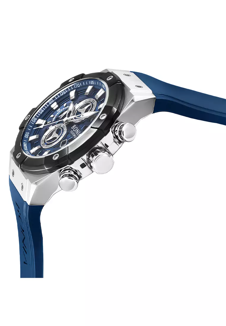 Bonia Tesoro Limited Edition Sapphire Glass - Jam Tangan Chronograph Pria - BNB10715-1082LE