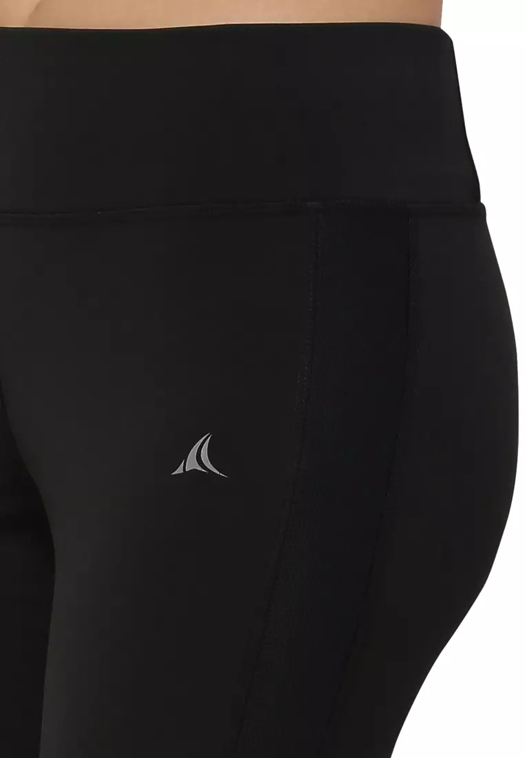 Latihan Legging Jala Hitam