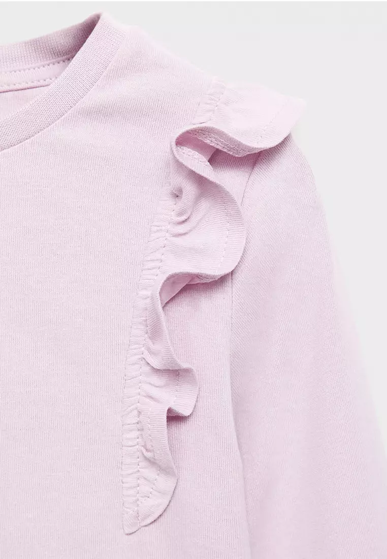 Frills Cotton T-Shirt