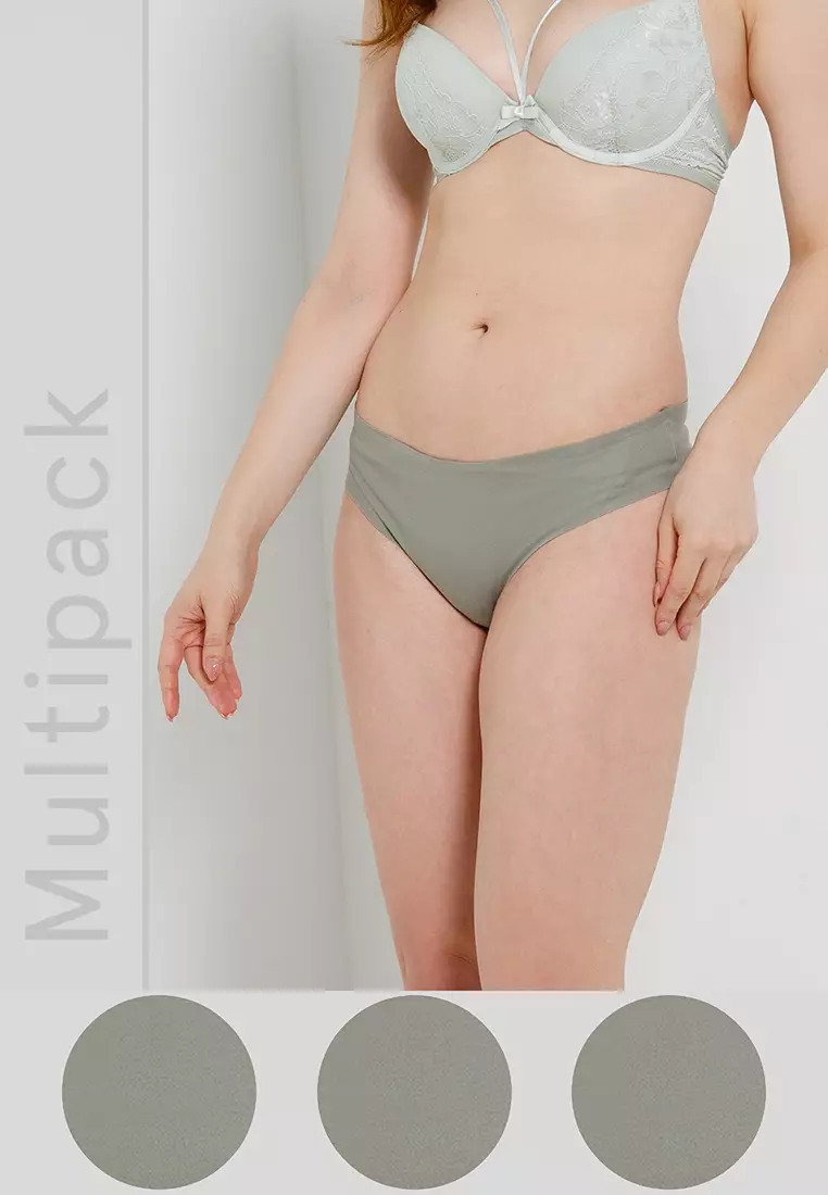 Hunkemoller 3-pack V-shape brasilian flock dot Panties 2024, Buy  Hunkemoller Online