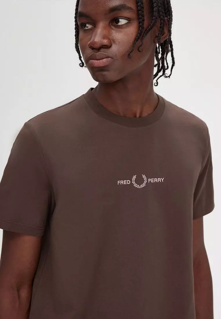 Fred perry embroidered t shirt hotsell