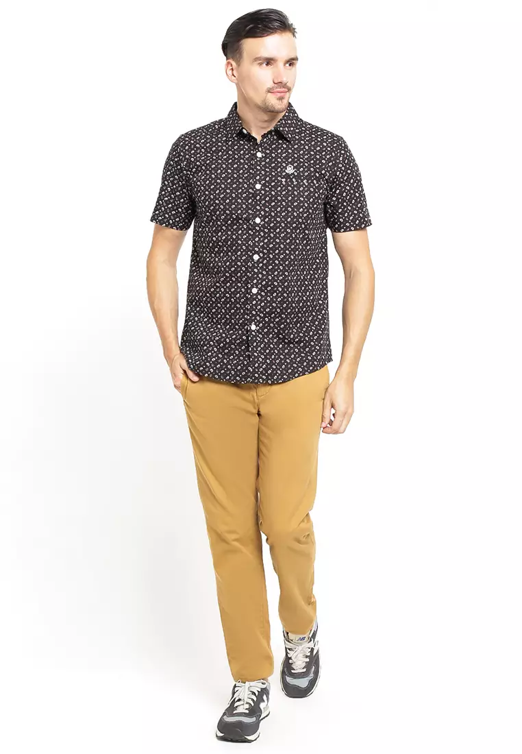 Johnwin - Kemeja Casual - Kemeja Pria - Kemeja Motif - ASH.670.S880.643.C