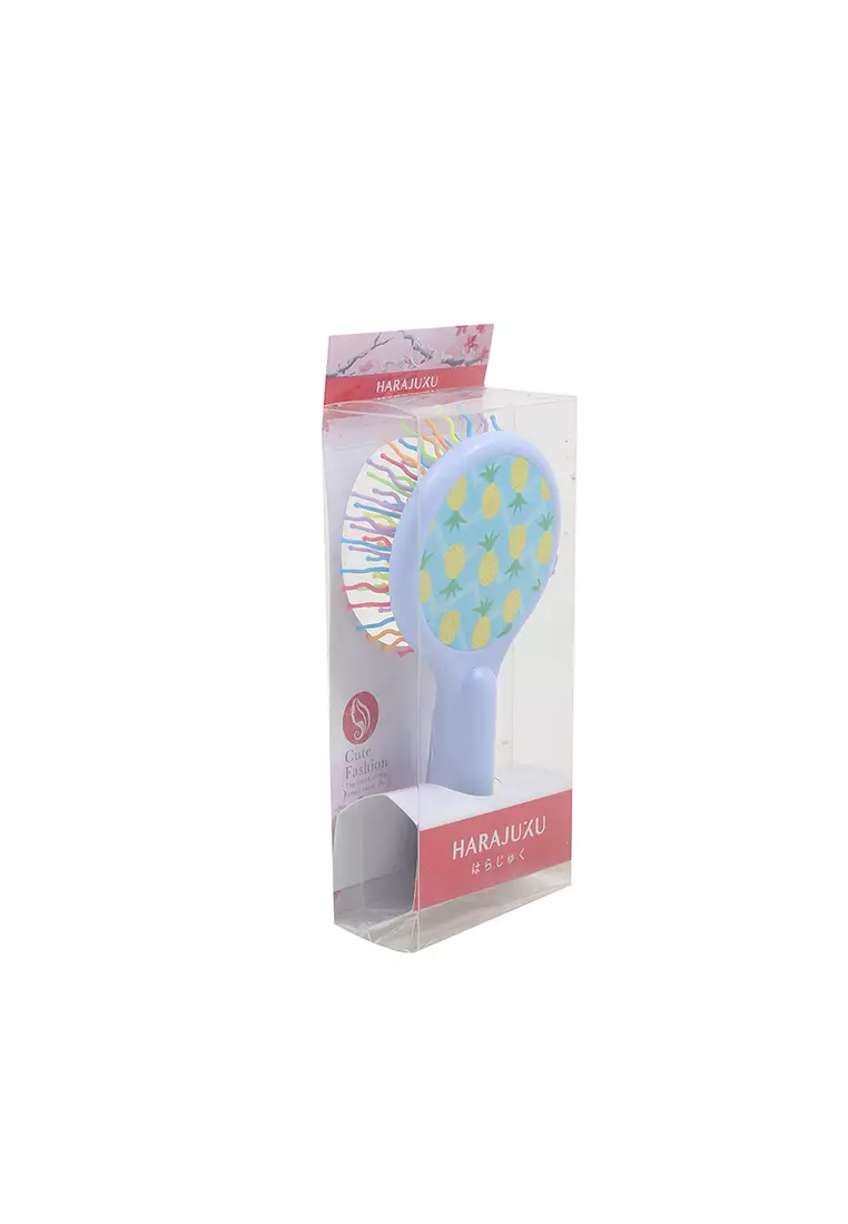 L.Blend Rainbow Hair Comb Pineapple Pattern Type J Light Blue
