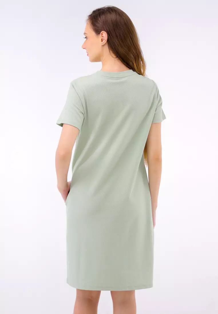 Jacquard Knits Short Sleeve Dress
