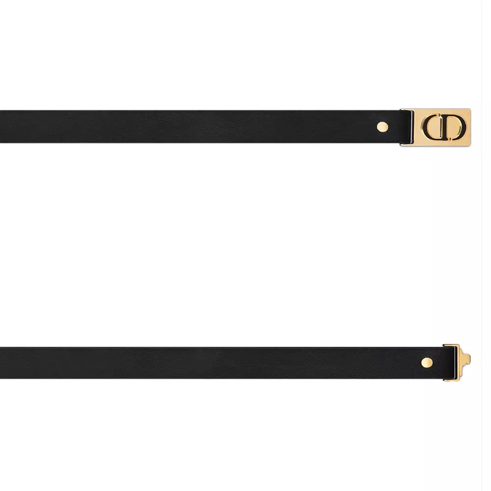 [4.4PRIL KEJUTAN HARGA] 30 Montaigne Treasure Belt 20mm Smooth Calfskin Leather Black