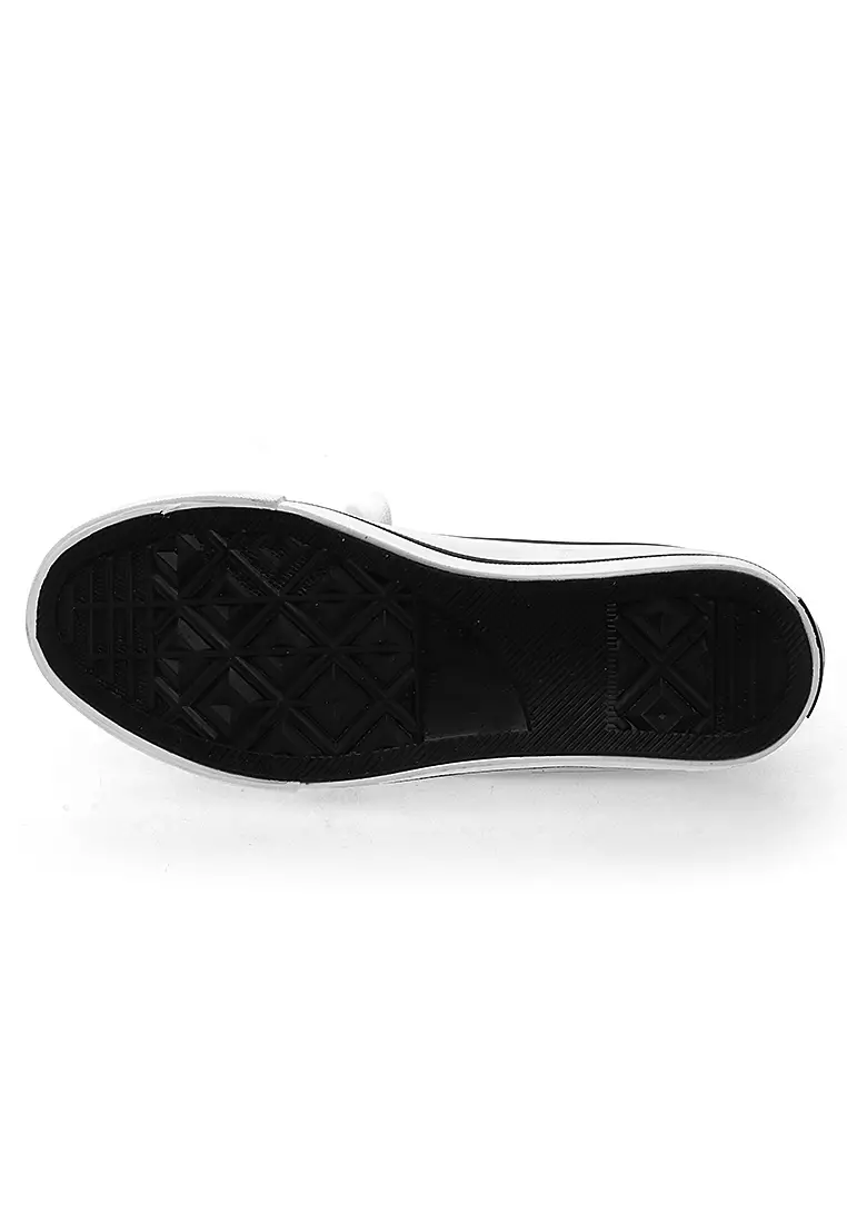 Sneakers Slip On Casual Pria Wanita Tali Ikat Comfortable - Black