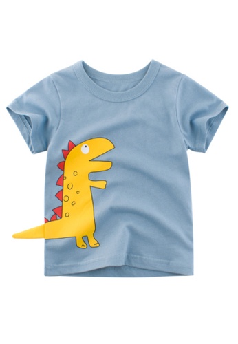 Kings Collection blue Kids Dinosaur T-shirt (KCKID2063) F4CCAKA46E37A1GS_1