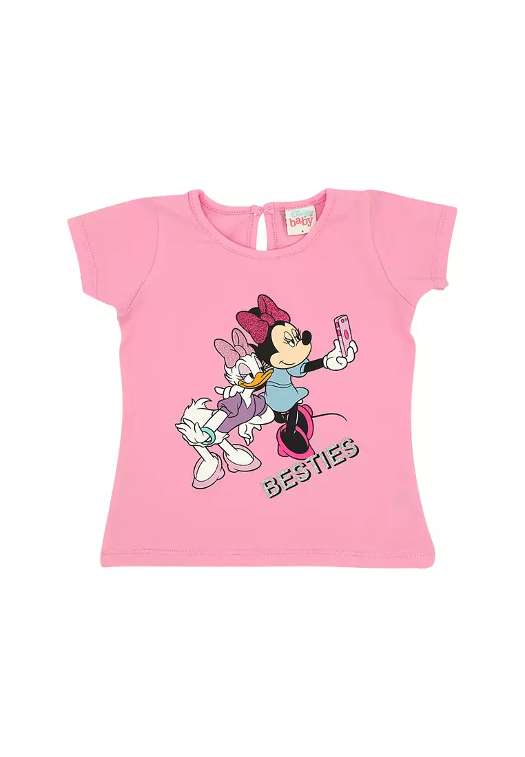 Disney Minnie Toddler Girls "Besties Selfie" T-Shirt with Leggings Set