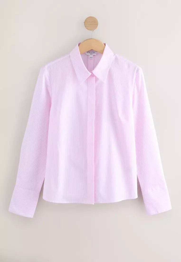 Fitted Stretch Essential Long Sleeve Shirt