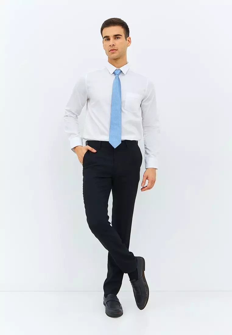 Jobb Edison Kemeja Pria Lengan Panjang Slim Fit Putih