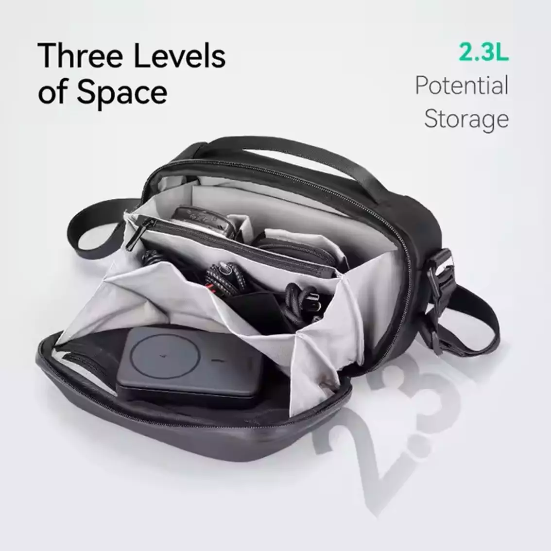 Mark Ryden Tas Selempang Pria Crossbody Sling Bag MR165- BLACK