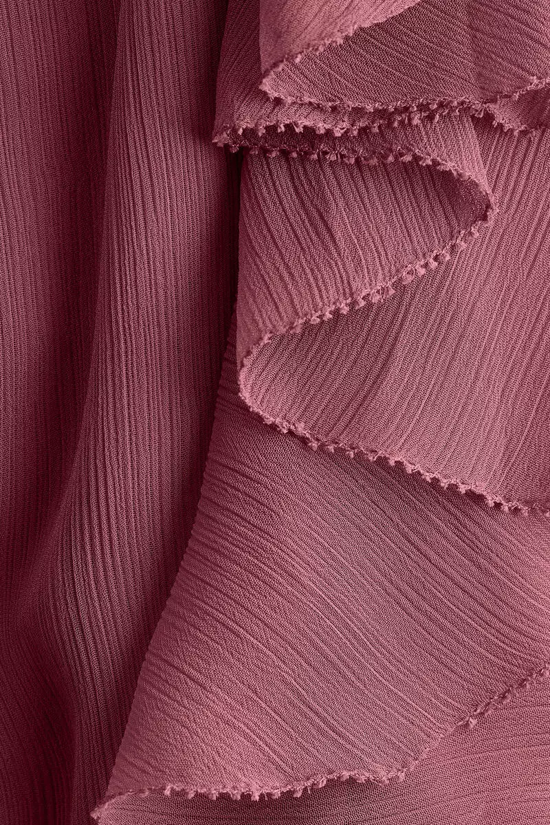 Flounced chiffon dress