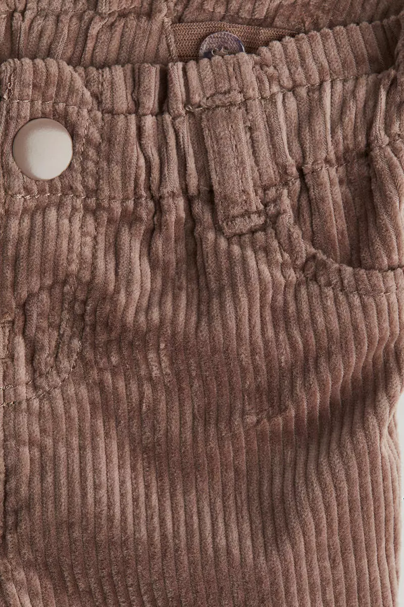 Cotton corduroy trousers