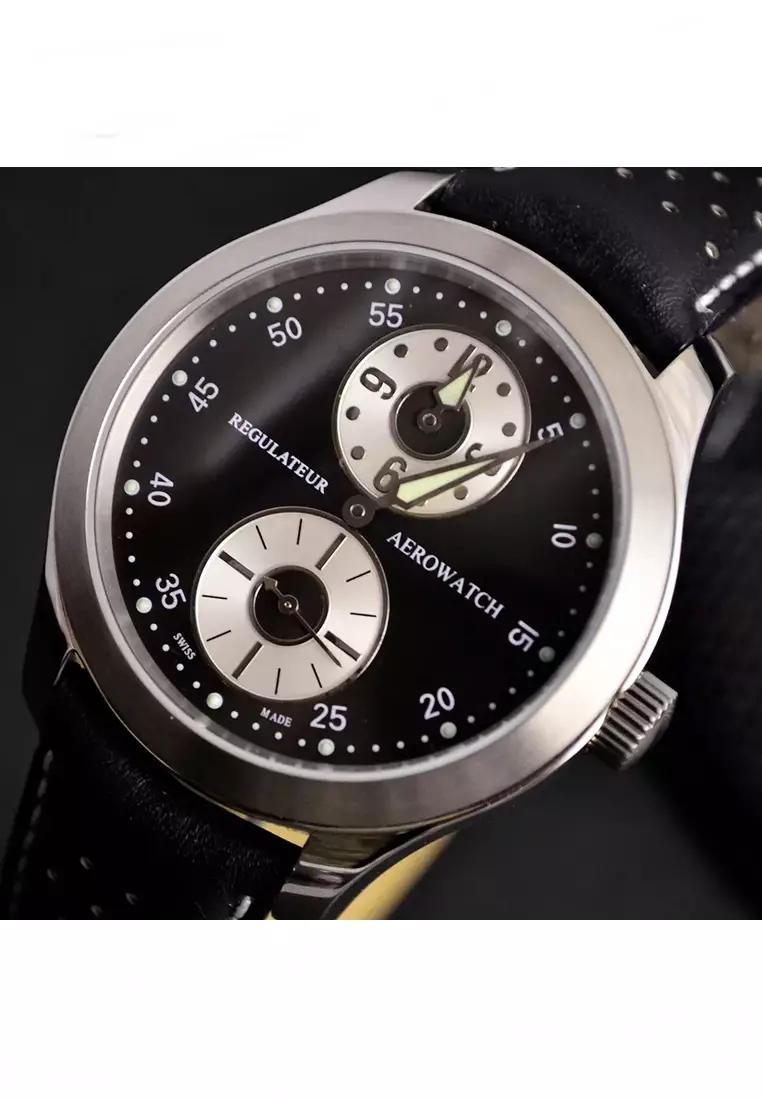 AEROWATCH AEROPLAN REGULATOR AUTOMATIC MEN WATCH 66909AA01
