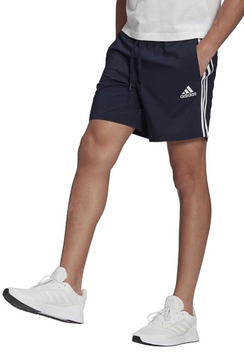 ADIDAS blue aeroready essentials chelsea 3-stripes shorts EF4BFAAF496462GS_1