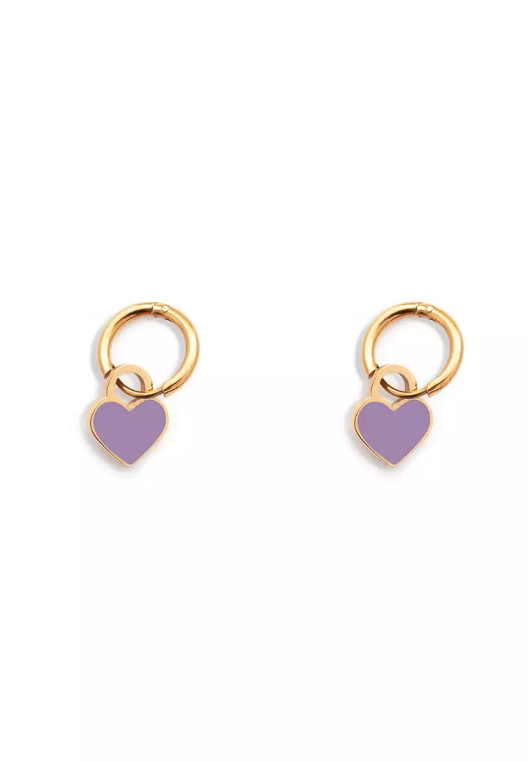 Purple earrings hotsell cheap