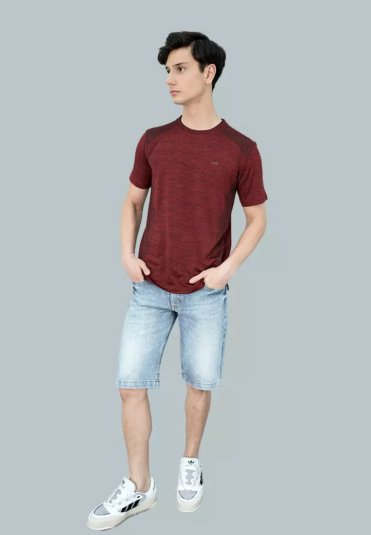 LGS - Kaos Olahraga Quick Dry - Slim Fit - Warna Variasi - Running - Tenis - Katun Nyaman