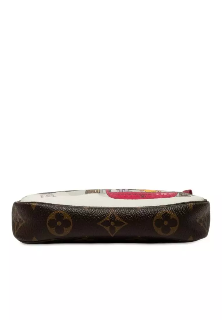 Pre-Loved Louis Vuitton Monogram Christmas Animation Mini Courchevel Pochette Accessories