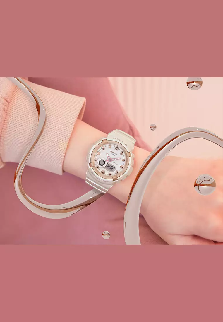 Casio Baby-G - Jam Tangan Analog Digital Wanita - Rosegold - Resin Strap - BGA-280BA-4A