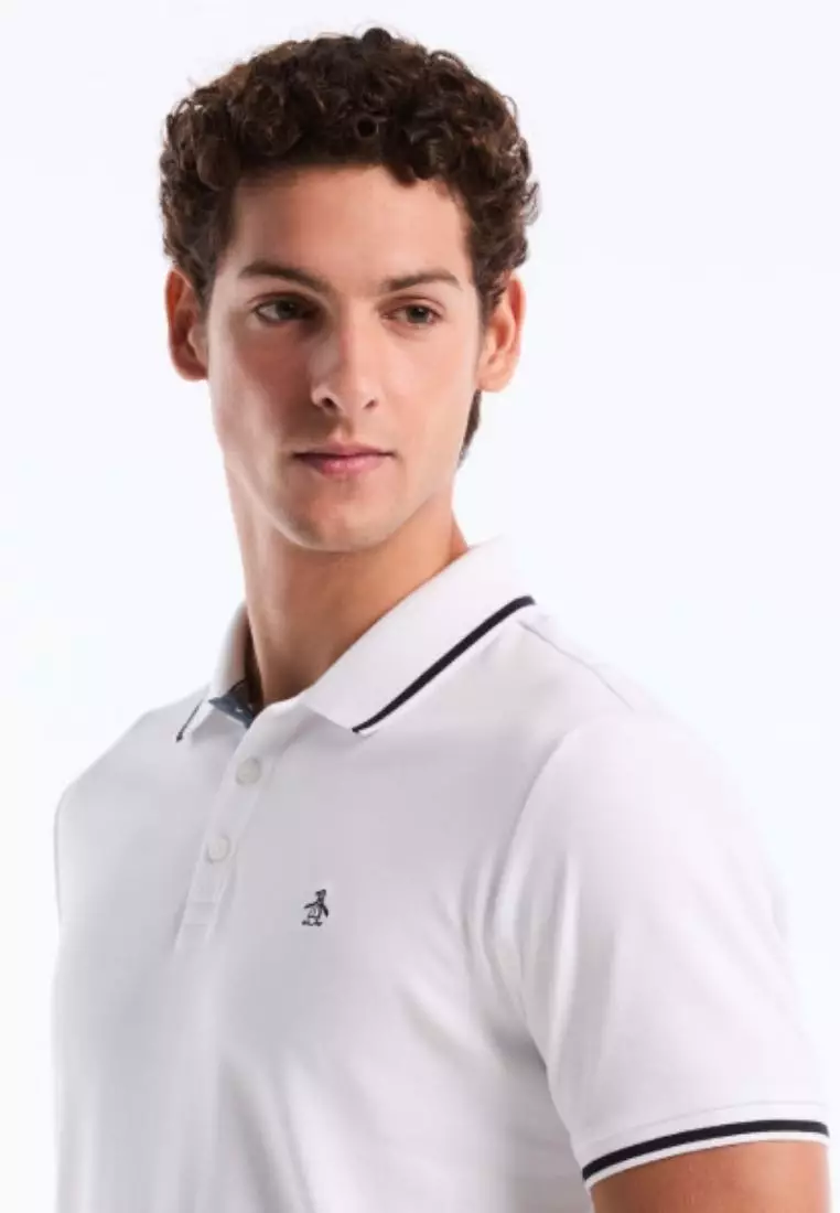 Cotton Interlock Tipped Polo