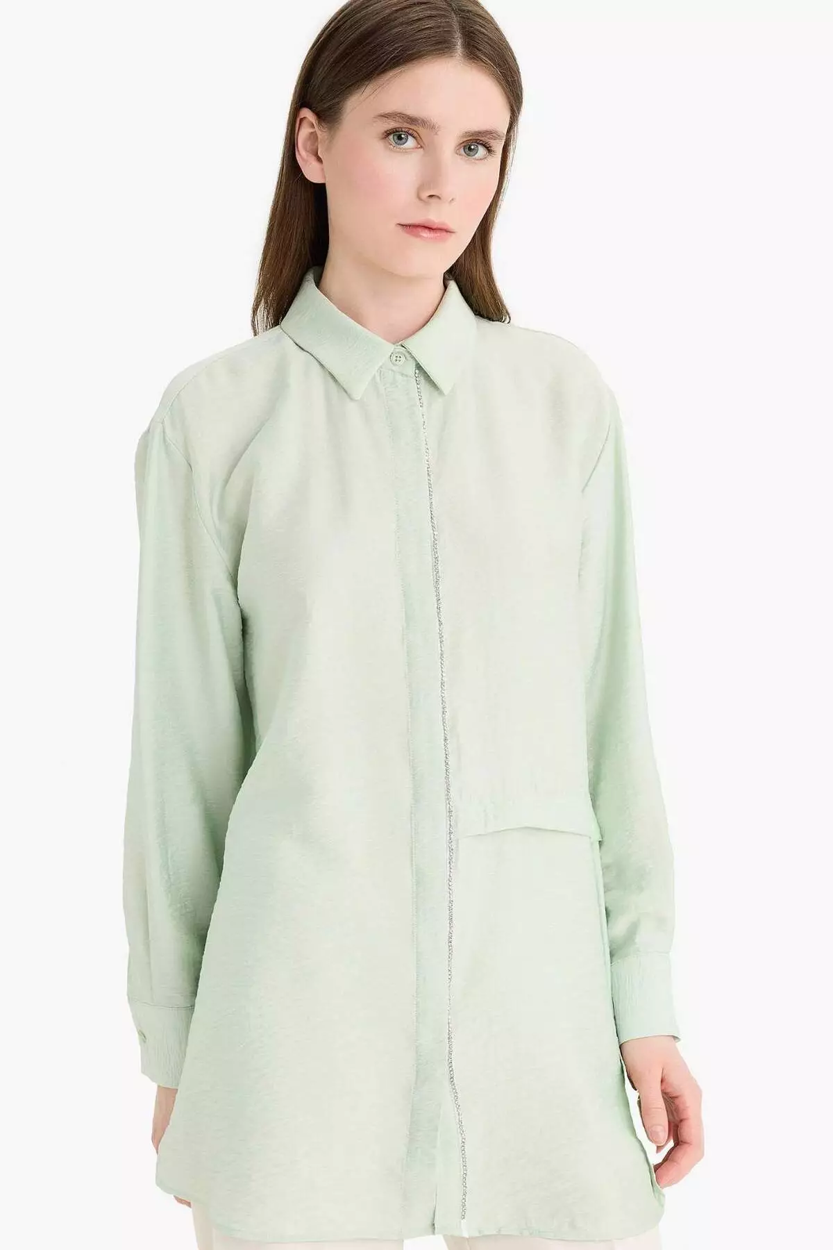 Relax Fit Long Sleeve Hijab Shirt Tunic F1357Ax25Sm