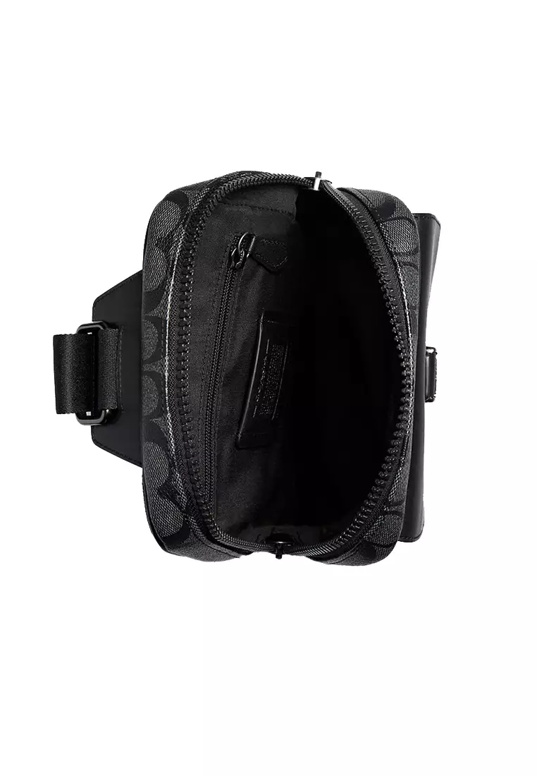 Track Pack In Signature Canvas Black C2711