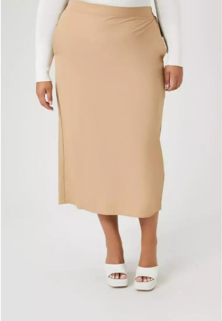 Plus size midi top skirt 100