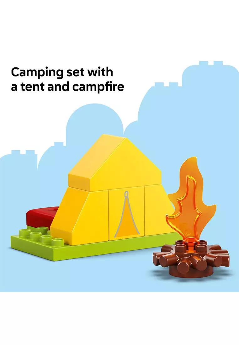 DUPLO 10452 Camping Trip, Age 2+, Building Blocks, 2025 (32pcs)