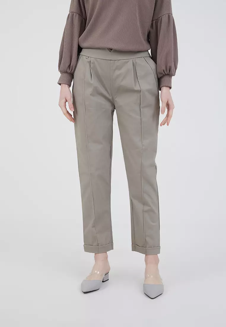 Sophie Macca Basic Pants Light Grey