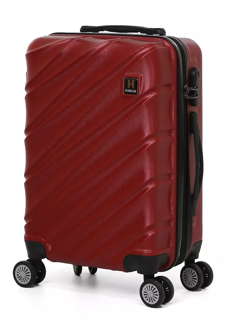 Carlton Koper Cabin Hardcase Unisex Size 20Inch Suitcase Combination Lock Large Compartment Material ABS+PVC Coated ORIGINAL - Red