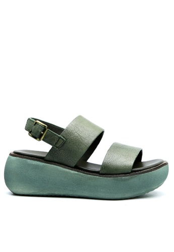 Twenty Eight Shoes green Platform Leather Casual Sandals QB183-31 C456DSHF27B799GS_1