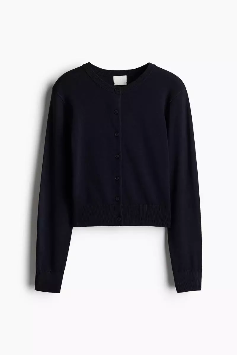 Fine-knit cardigan