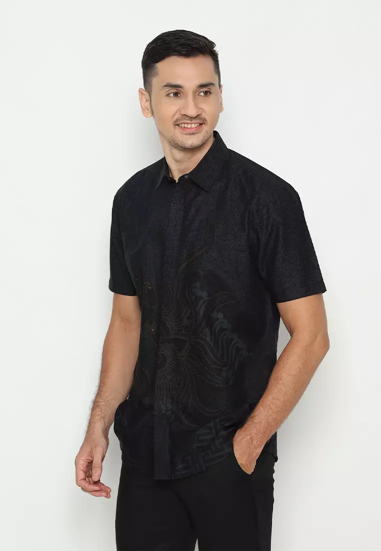 My Aksa Batik Pria Kemeja Pendek Cian Cilla