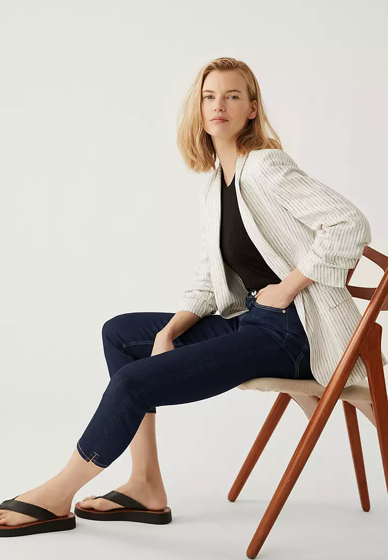 Supersoft High Waisted Skinny Cropped Jeans