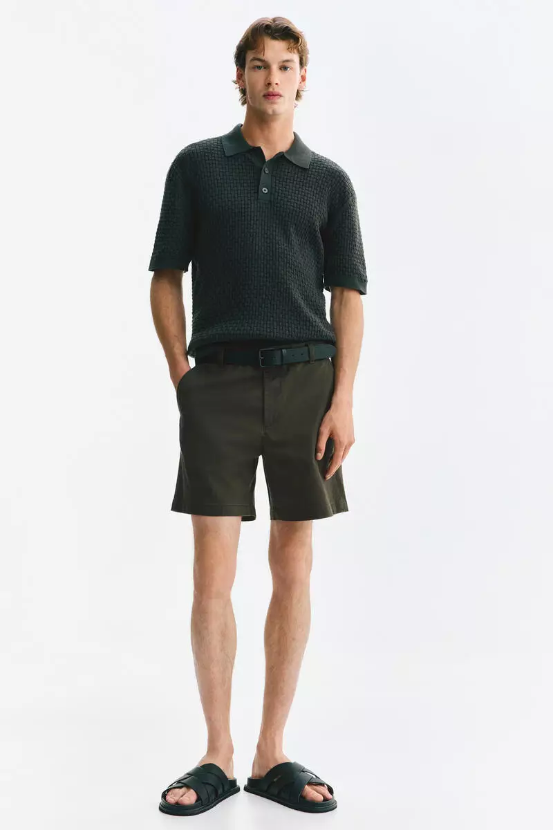 Regular Fit Cotton chino shorts