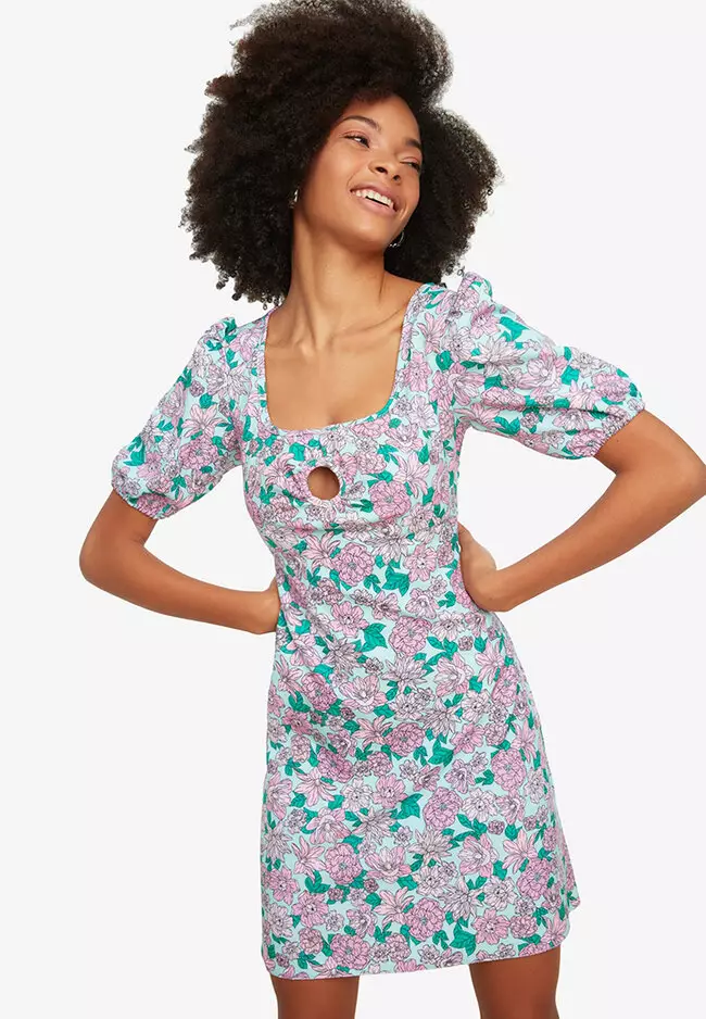 Buy Trendyol Floral Mini Dress 2024 Online ZALORA Philippines