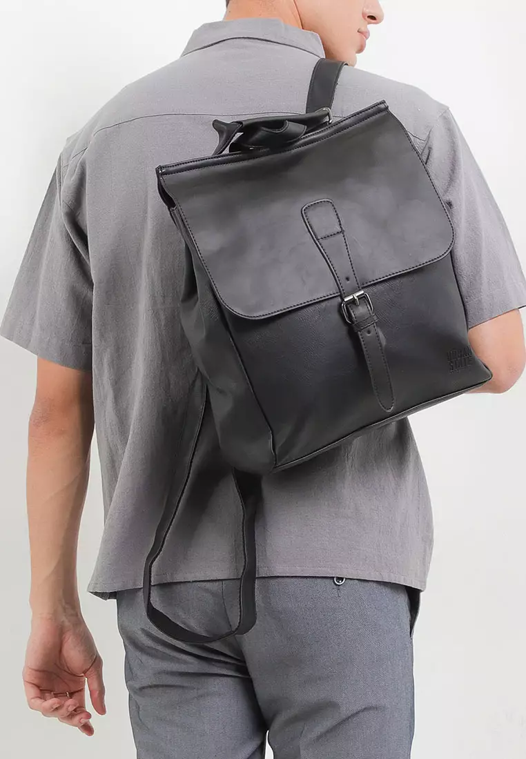 Distressed Leather Hunter Backpack
