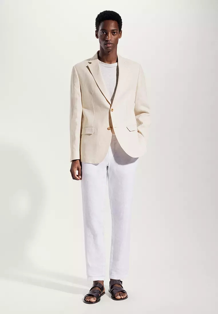 Mango white blazer best sale