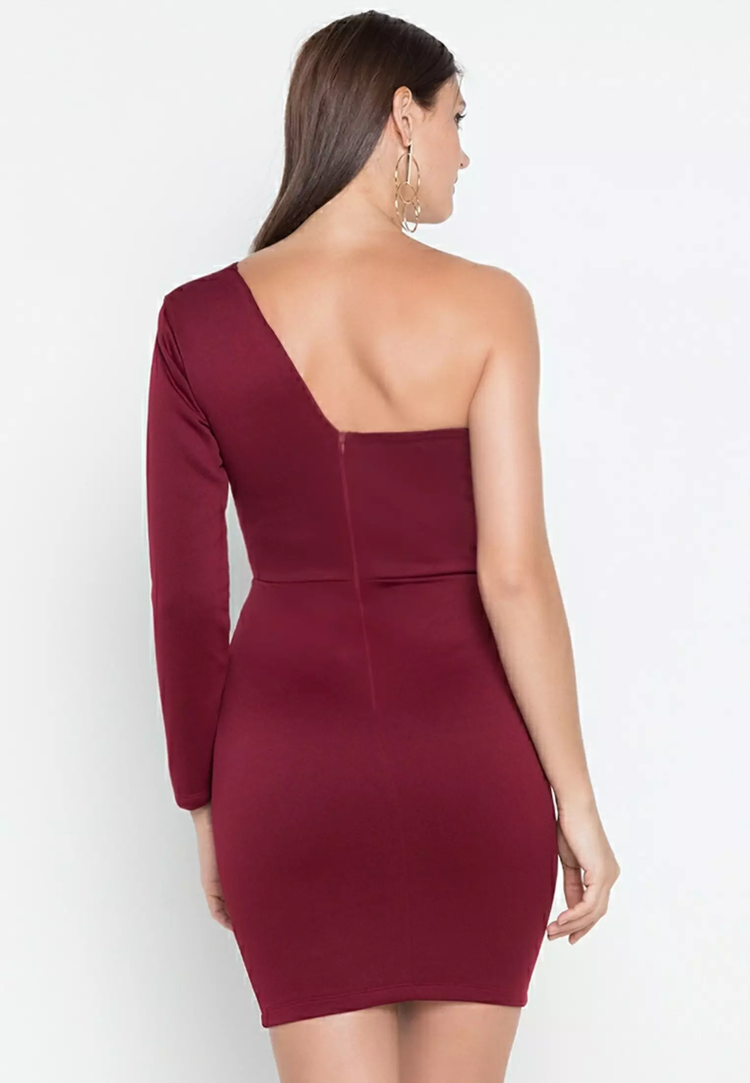 Boss Vibes Half Shoulder Mini Dress