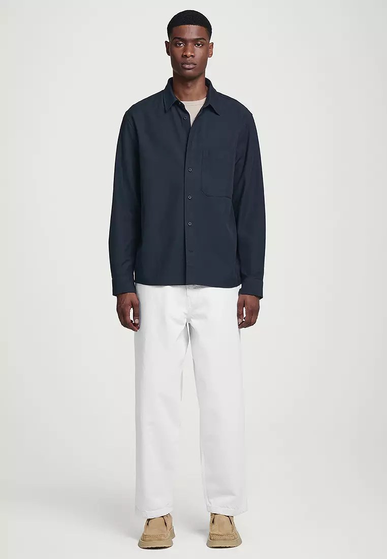 Sサイズ、CLASSIC FIT TWILL SHIRT  ONLINE EXCLUSIVE Solid Four-Way Stretch Shirt - Eton