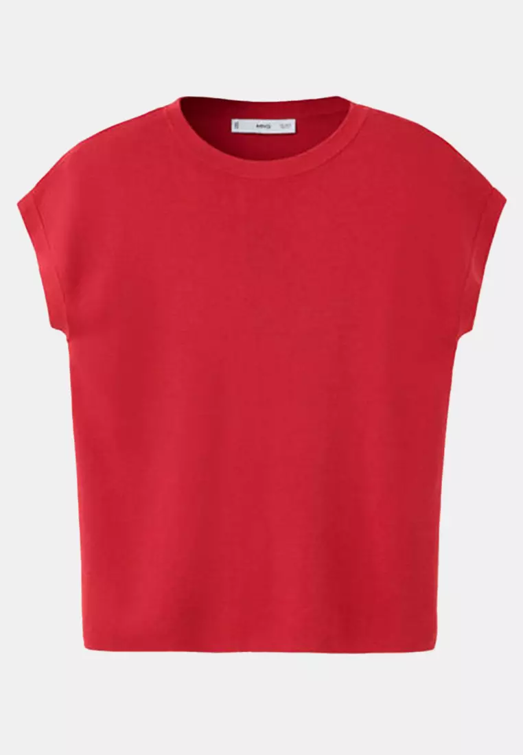 Short-Sleeved Knitted T-Shirt