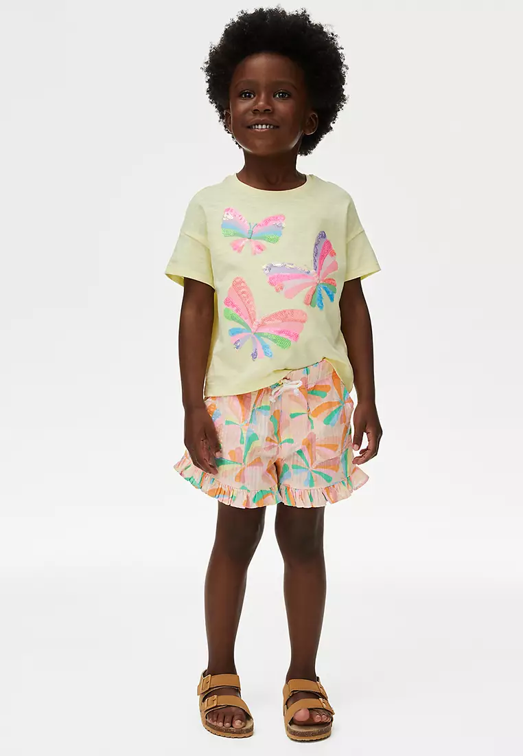 Pure Cotton Striped Shorts