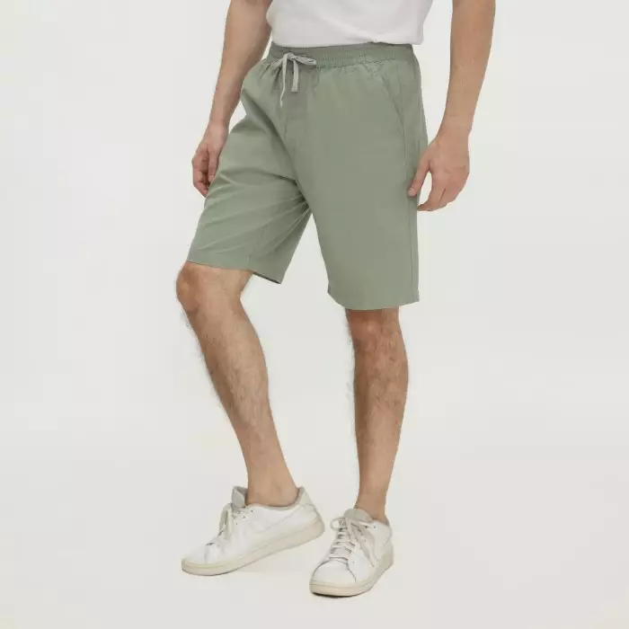 Platini Celana Pendek Karet Katun Sage Green 5334