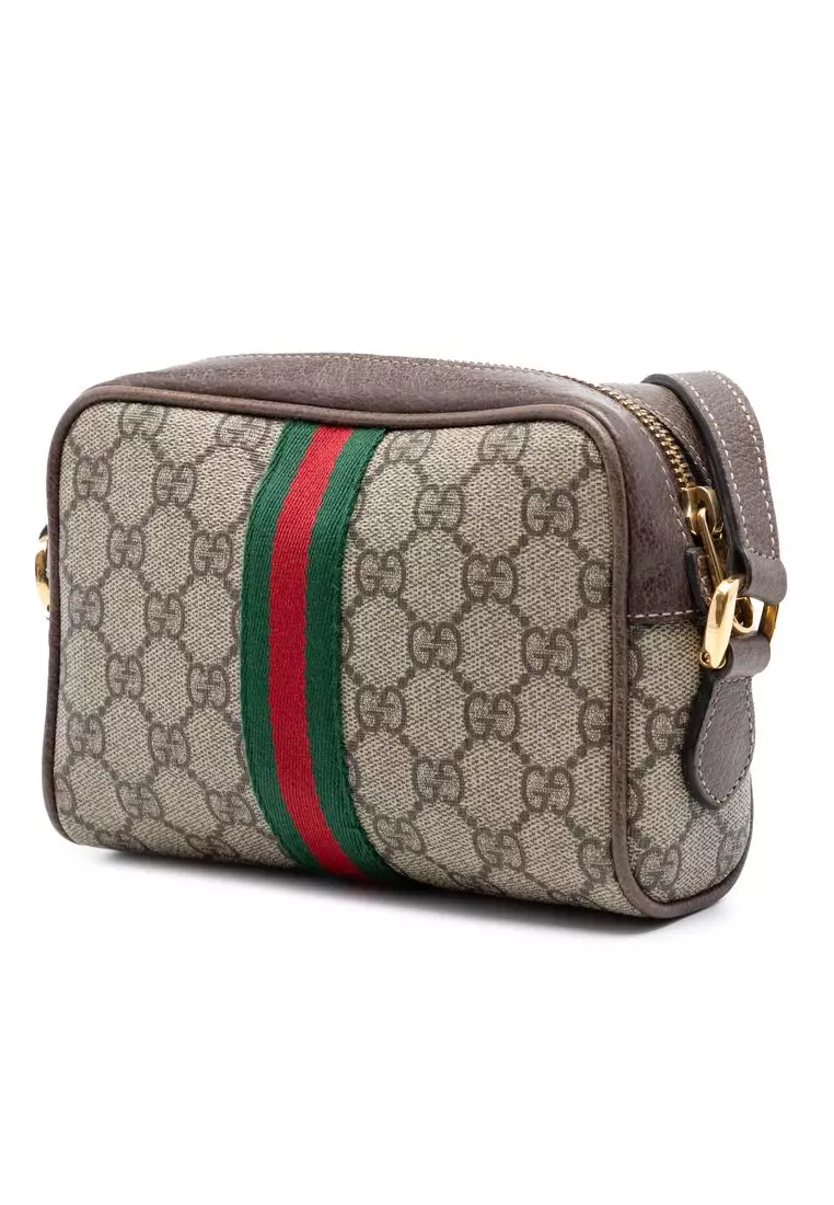 Pre-Loved Gucci Mini Gg Supreme Web Ophidia Crossbody