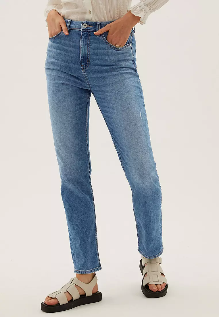 Jual Marks & Spencer Sienna Supersoft Straight Leg Jeans Original 2024 ...