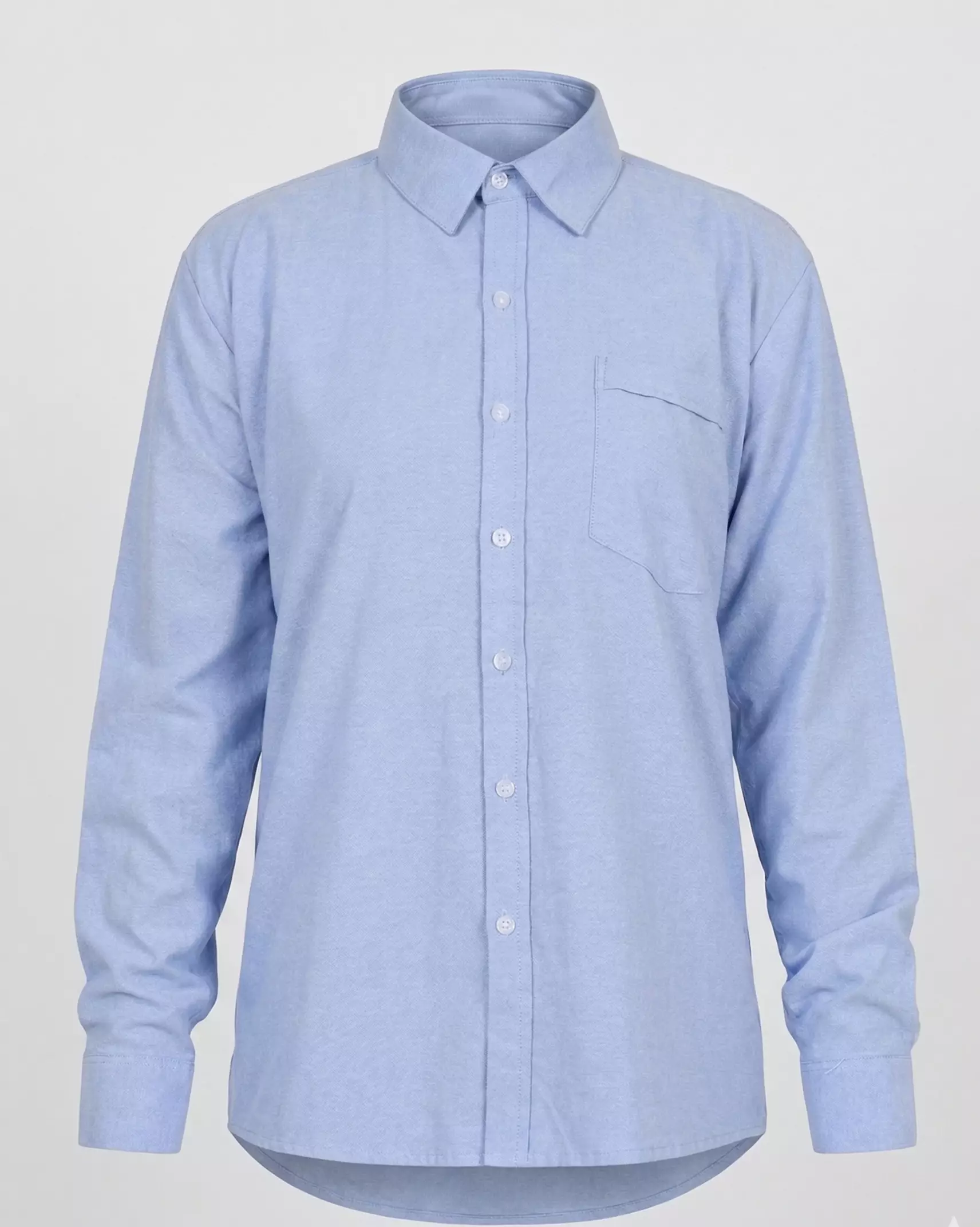 Cotton Linen Basic Shirt MEN'S LONG - SLEEVE POCKET STANDART FIT SHIRT