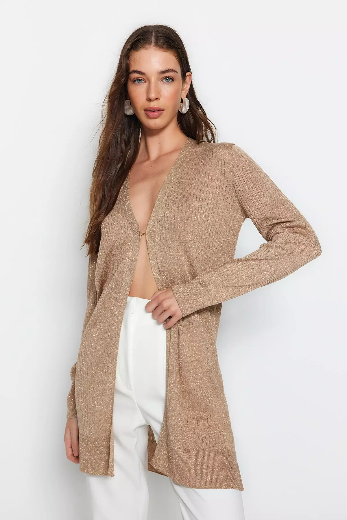 Glitter long clearance cardigan