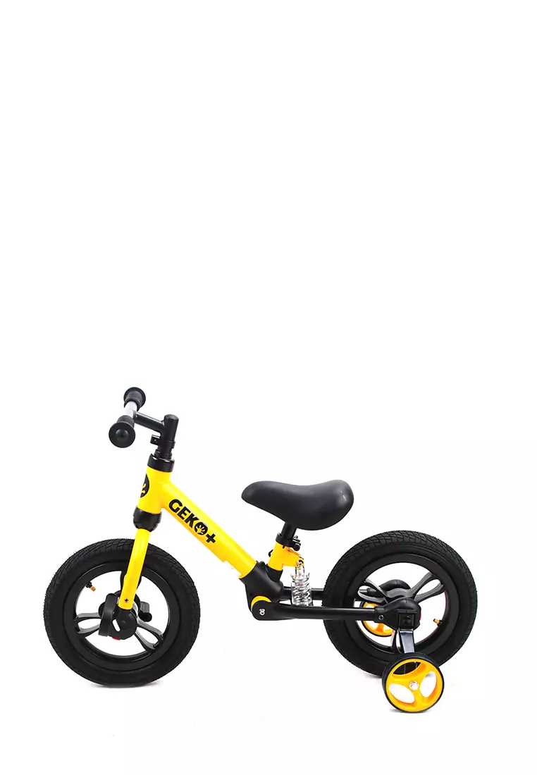 Geko+ 12 Kids Balance Bike - Yellow