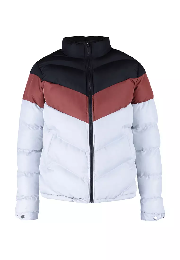 Chevron Puffer Jacket